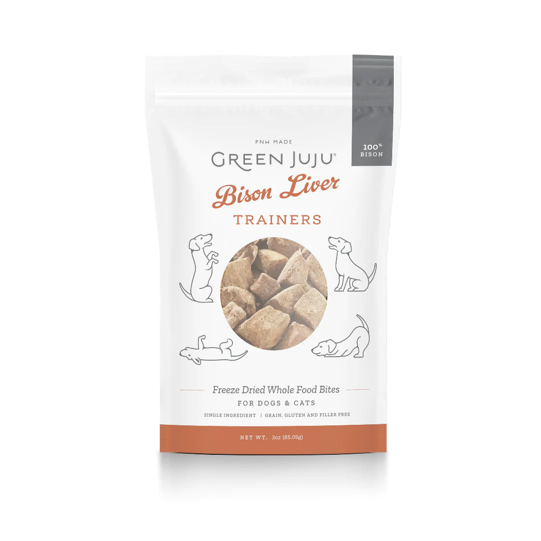 green juju FD Bison Liver training treats..