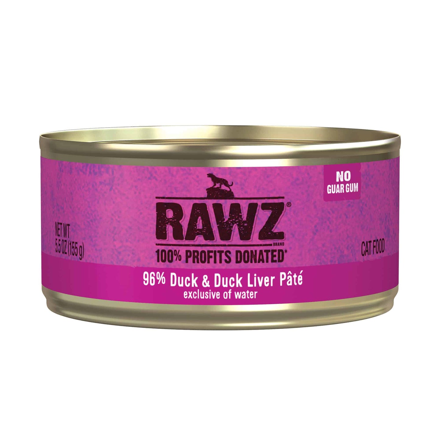 Rawz 5.5oz duck & liver pate cat