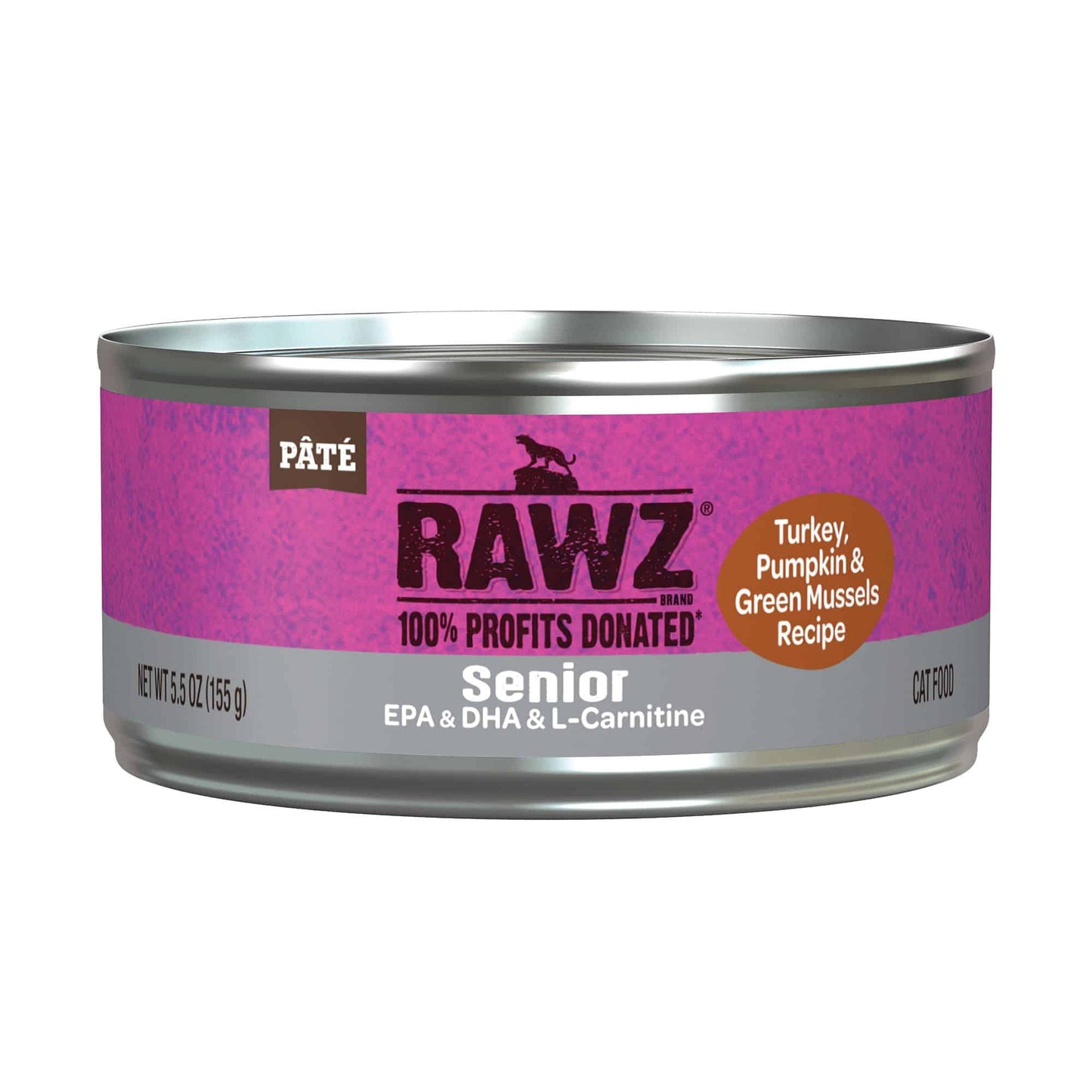 Rawz 5oz senior turkey pate cat