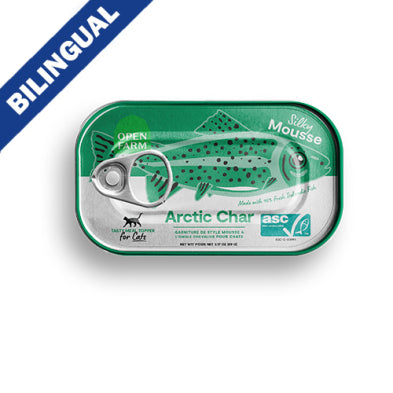 OpenFarm CAT 3oz topper a char tin artic char