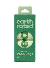 Earthrated compostable 120c poop bag rolls