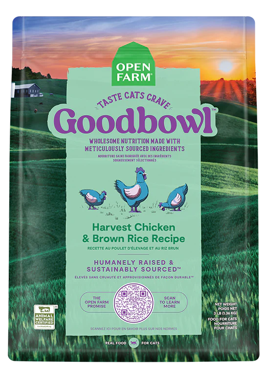 open farm 7lb cat GB chic/rice
