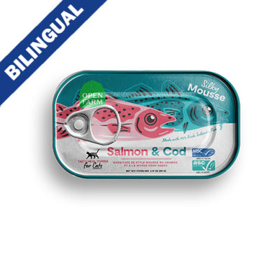 OpenFarm CAT 3oz topper slmn/c tin salmon & cod