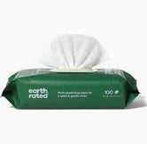 earthrated grooming wipes unsc 100c