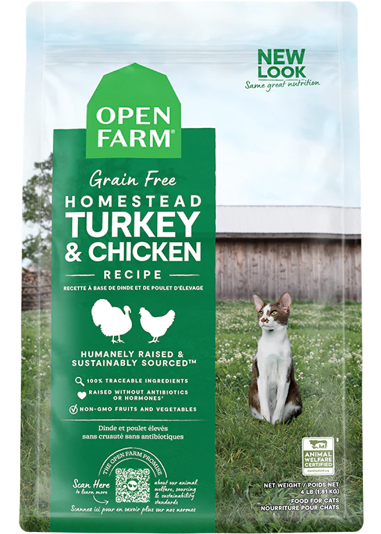 open farm cat 2lb turkey