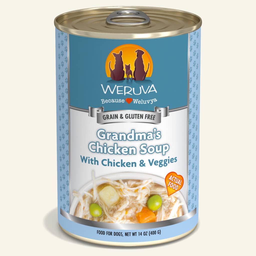 weruva dog 14oz grandma's soup chicken with veggies