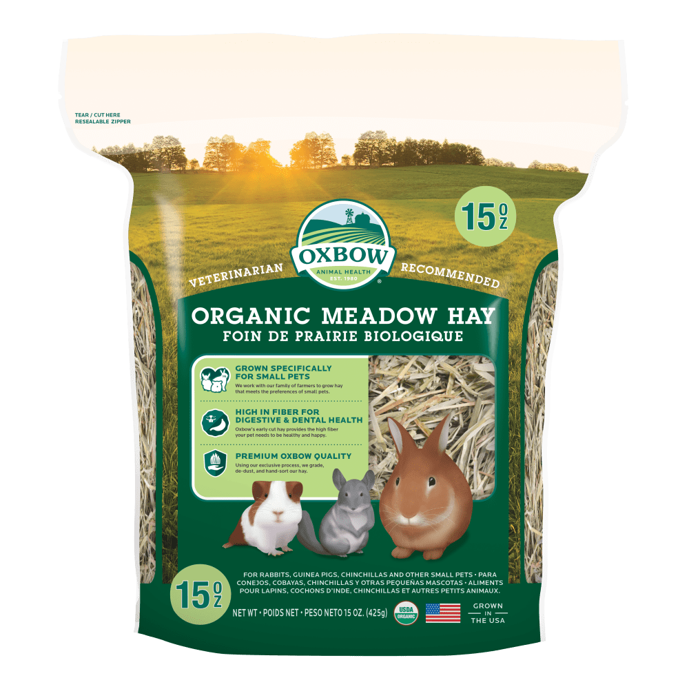 oxbow organic meadow hay 15oz