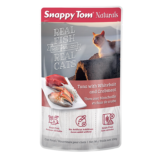 snappy tom pouch Tun/w/ crab