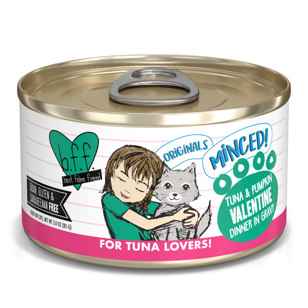 bff cat 5.5oz valentine tuna & pumpkin minced gelee