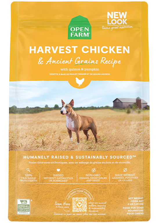 open farm 22lbs grains chicken
