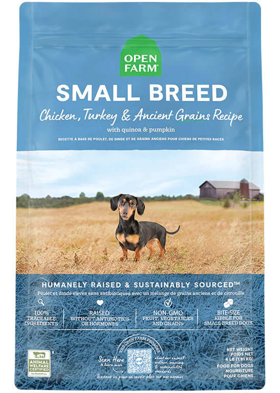 open farm 11lb grains smallbre small breed