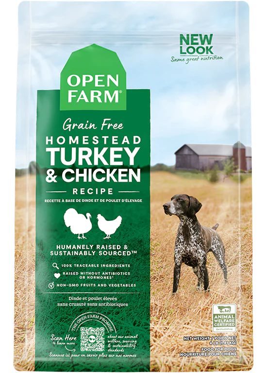 open farm 24 lb turkey & chick
