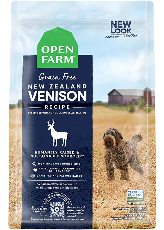 open farm 22 lb venison New Zealand