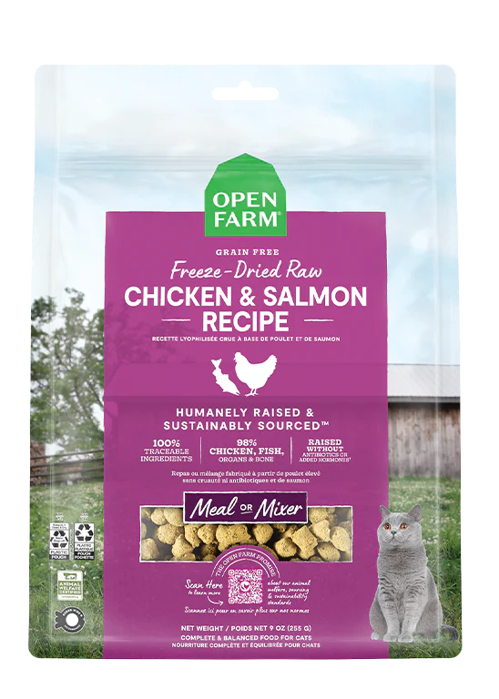 open farm cat FD chic/sal 9oz