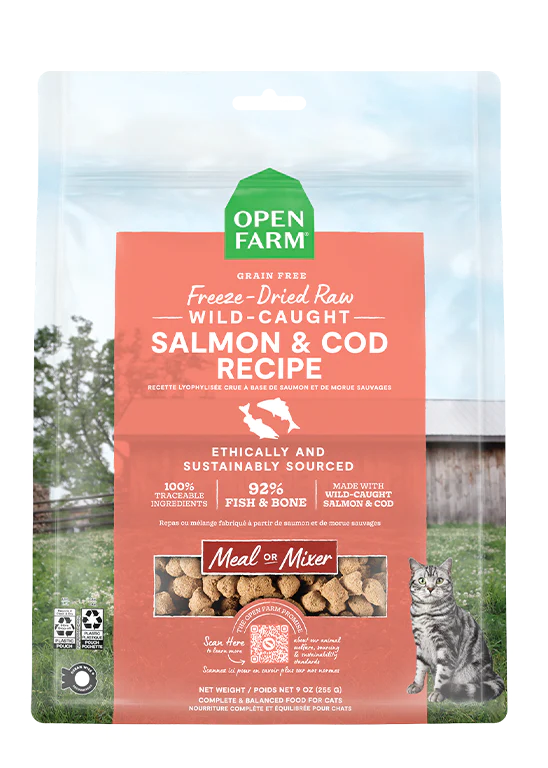 open farm cat FD sal/cod 9oz
