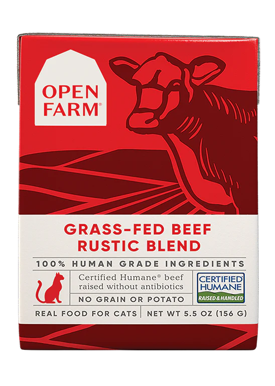 open farm 5.5 oz beef cat
