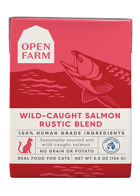 open farm 5.5 oz salmon cat