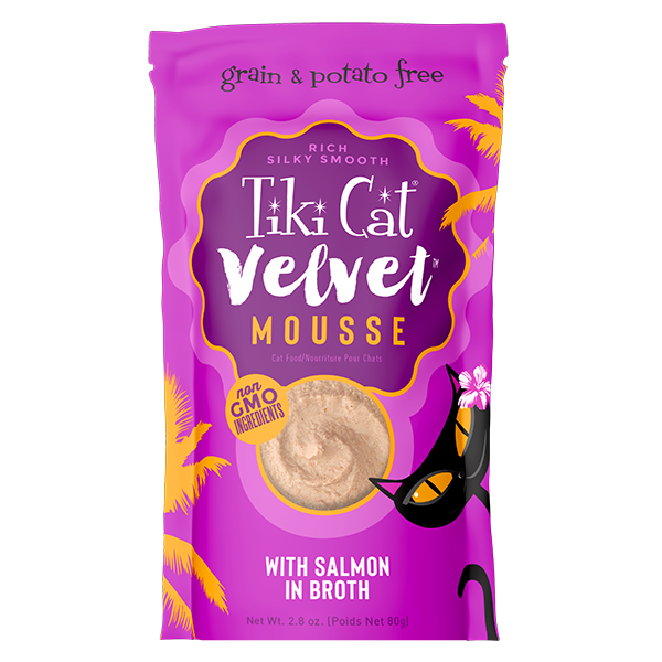 tiki cat velvet wild salmon