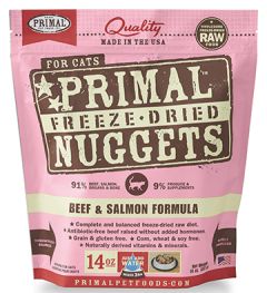 Primal cat 14oz beef salmon freeze dried