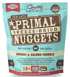 Primal cat 14oz chick & salmo freeze dried