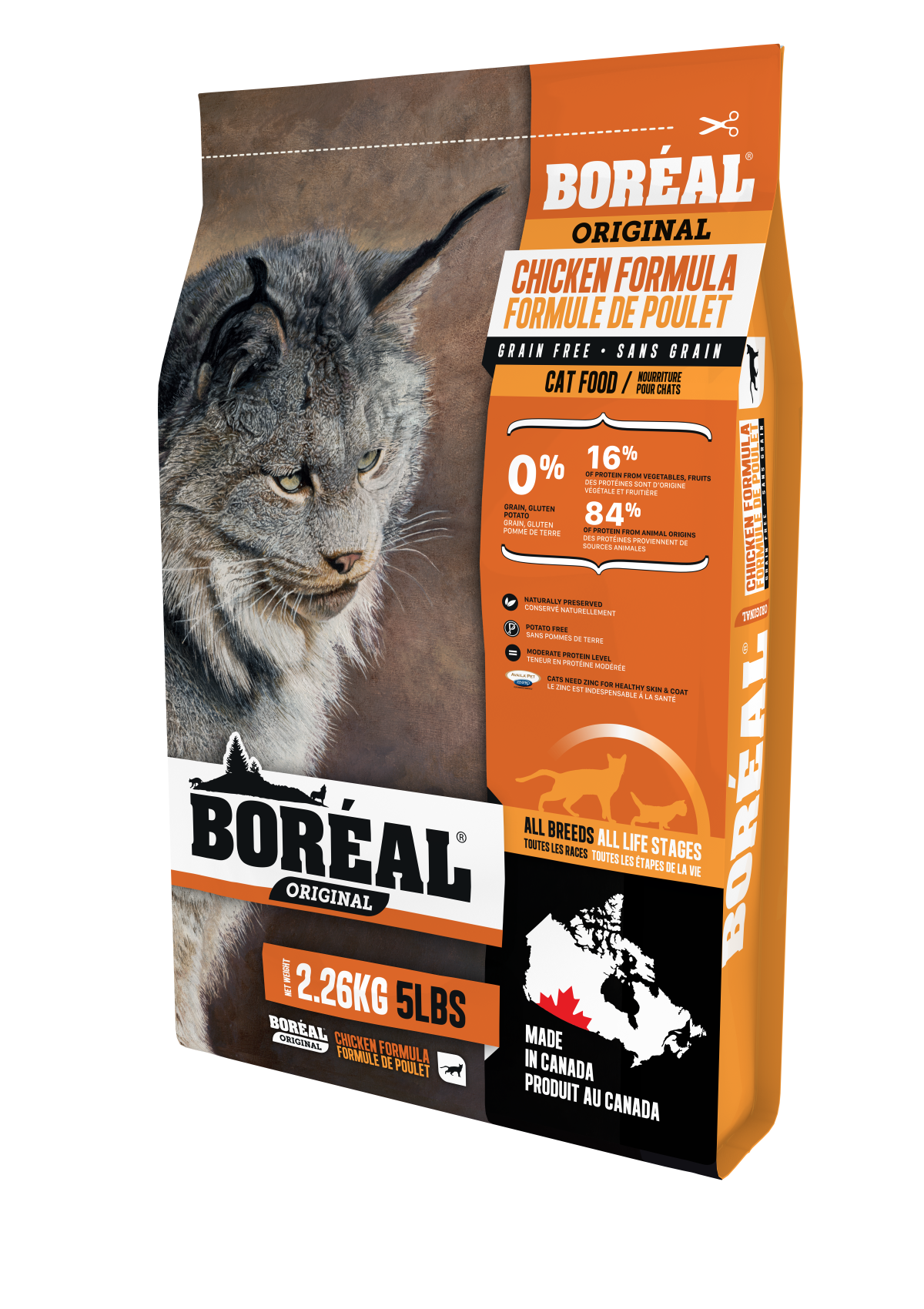 boreal 5 lb chicken cat