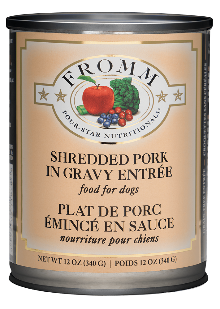 Fromm Dog 12oz shredded pork wet