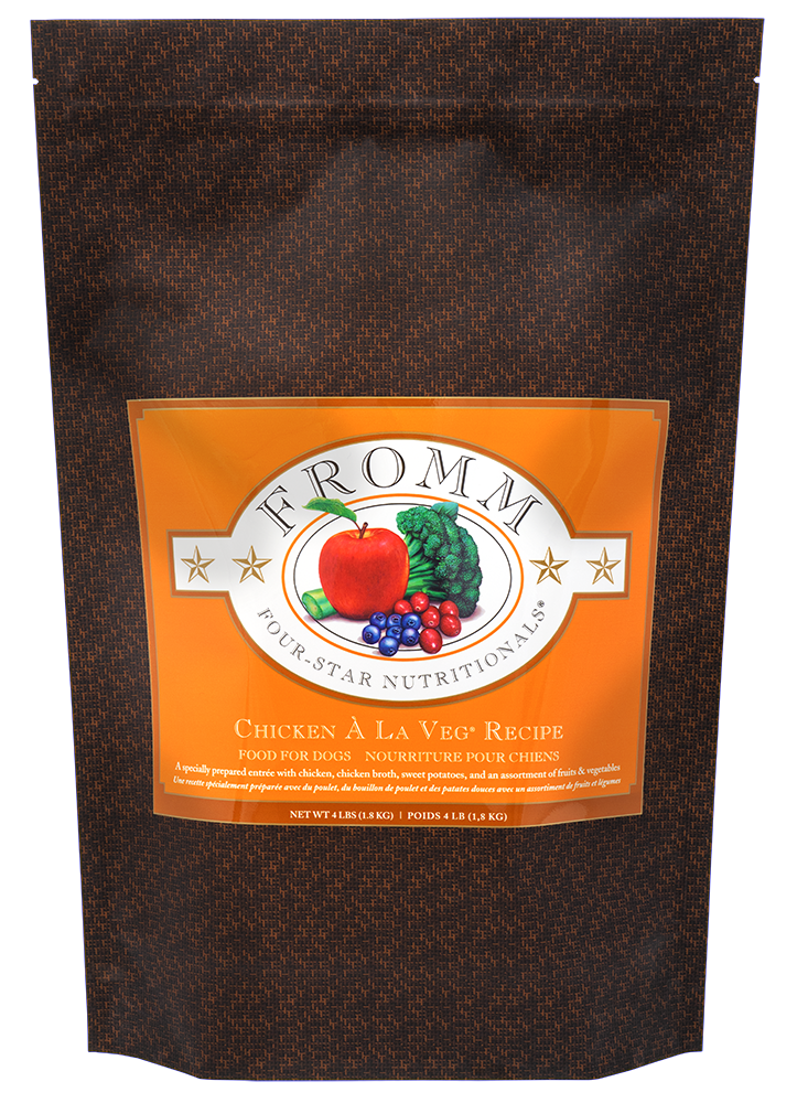 fromm dog 12lb chicken la veg with grains