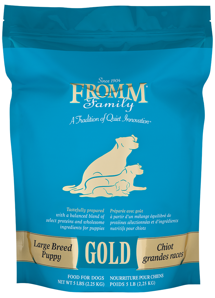 fromm dog 5lb gold LB puppy BLUE BAG