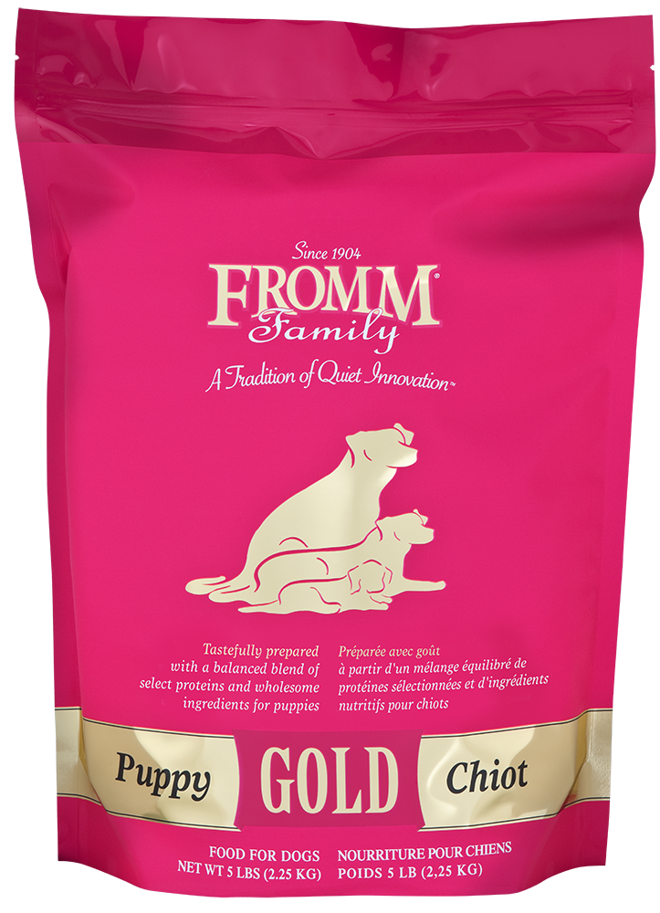 fromm dog 5lb gold puppy PINK BAG