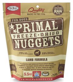 Primal dog 5.5oz Lamb freeze dried