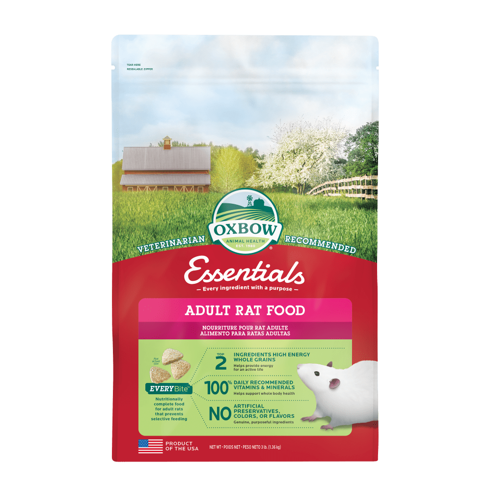 oxbow 20 lbs adult rat food