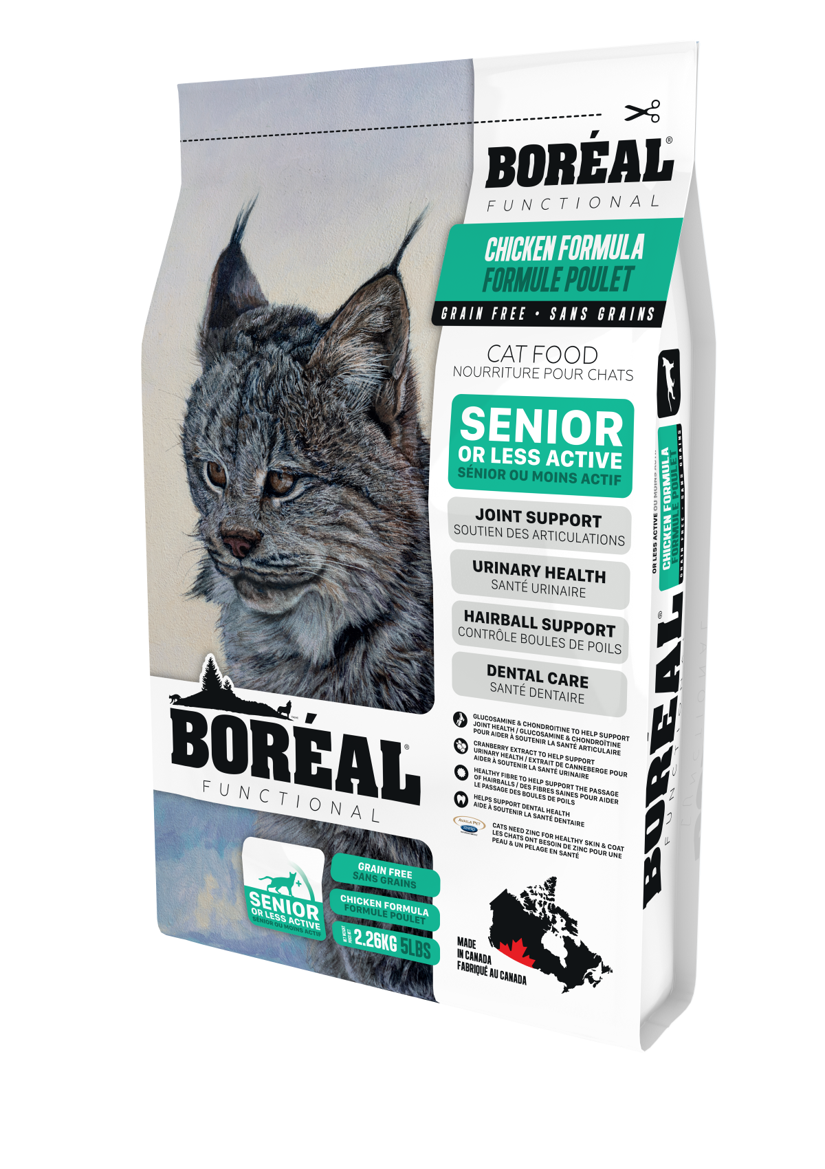 boreal 5 lb indoor senior cat