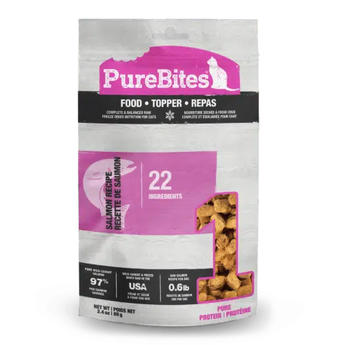 purebites cat salmon topper