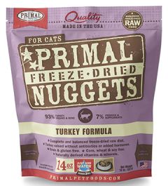 Primal cat 14oz turkey freeze dried