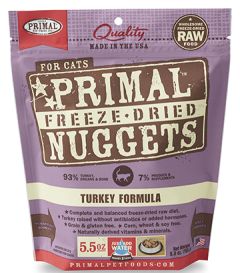 Primal cat 5.5oz Turkey freeze dried