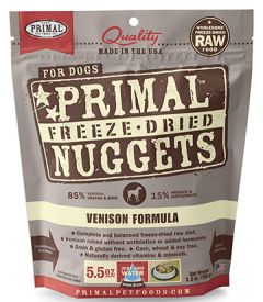 Primal dog 5.5oz venison freeze dried