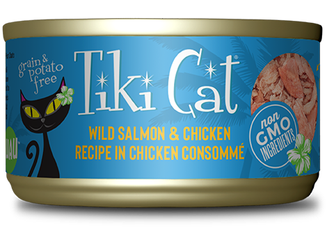 tiki cat 2.8 oz salmon/chicken LUAU napili