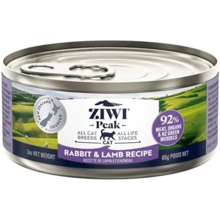 ziwipeak nz rabbit 3oz cat