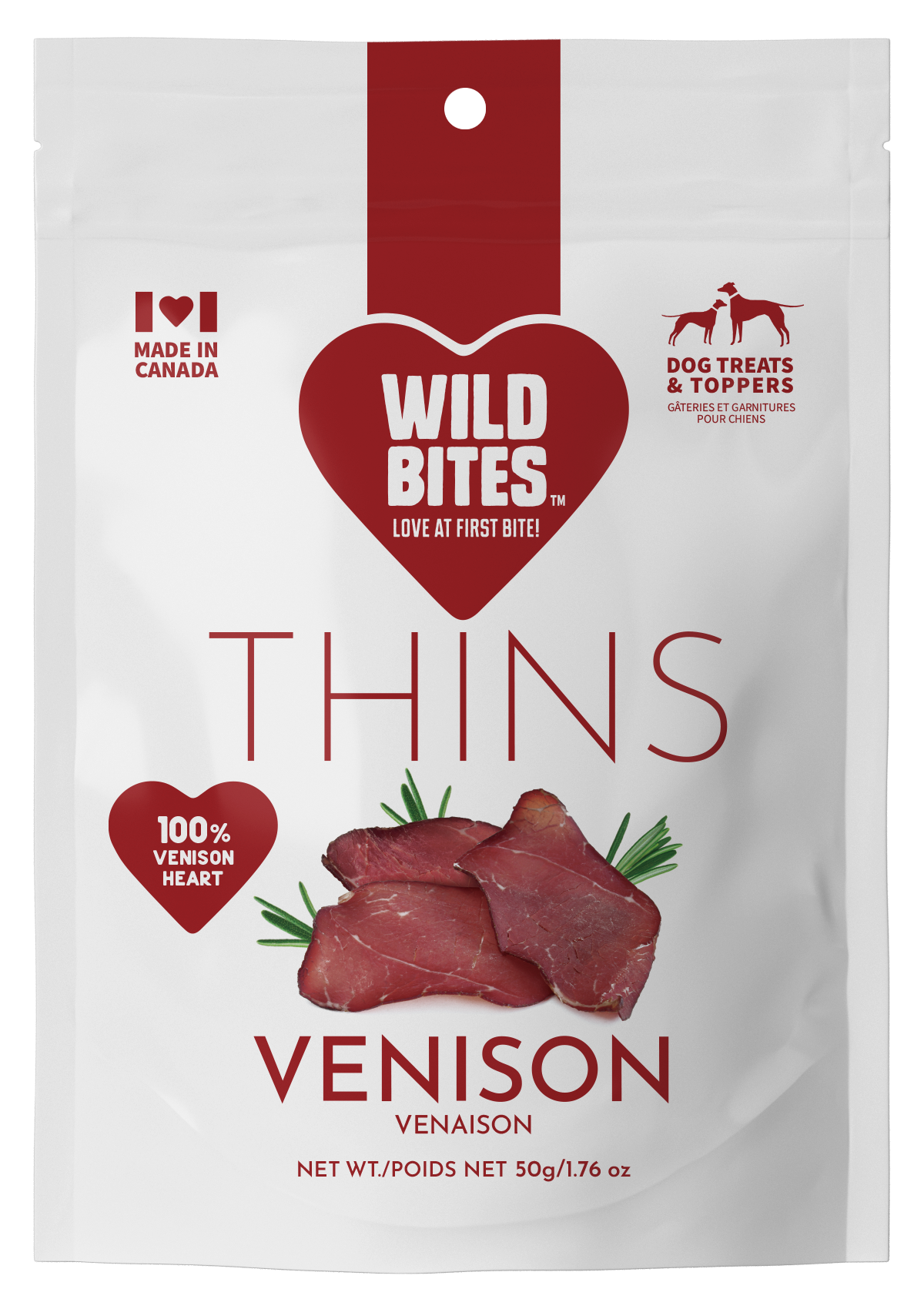 Wild Bites Venison Thins