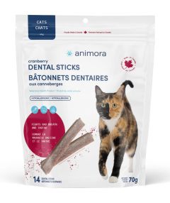 animora dental cat 14 sticks cranberry