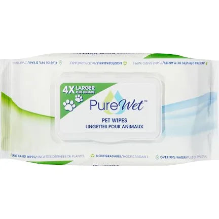 pure wet XLarge pet wipes