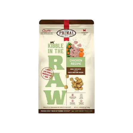 Primal Kibble CAT Chicken 1.5  Kibble in the Raw
