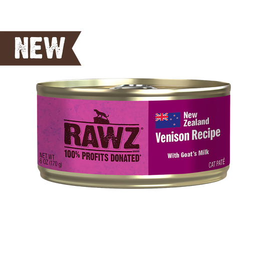 Rawz Cat 3oz Venison Recipe with Goat's Milk Pate