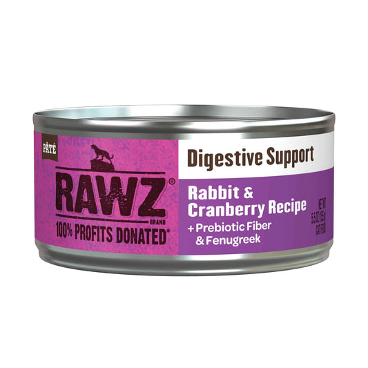 Rawz 5oz digestive rabbit/cran pate cat