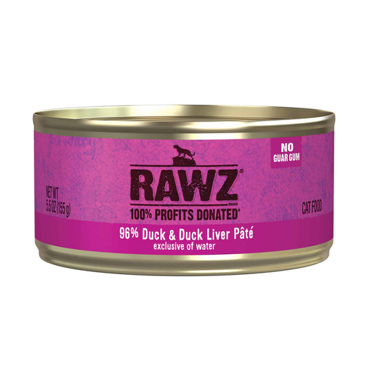 Rawz 5.5oz duck & liver  pate cat