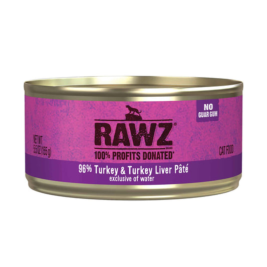 Rawz 5.5oz turkey & liver  cat
