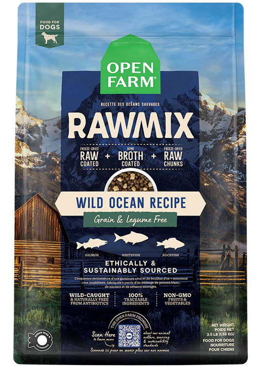 open farm 20lbs RawMix Ocean Wild Ocean Grain Free dog