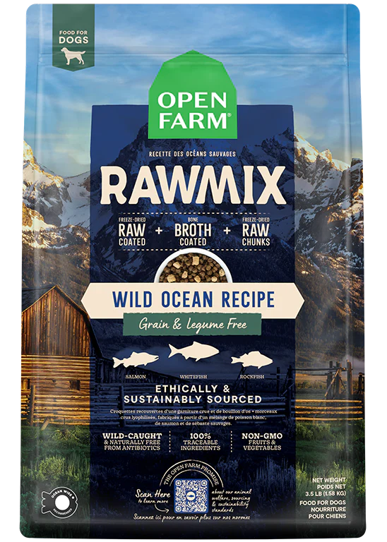 open farm 3.5lb rawmix ocean  Wild Ocean Grain Free dog