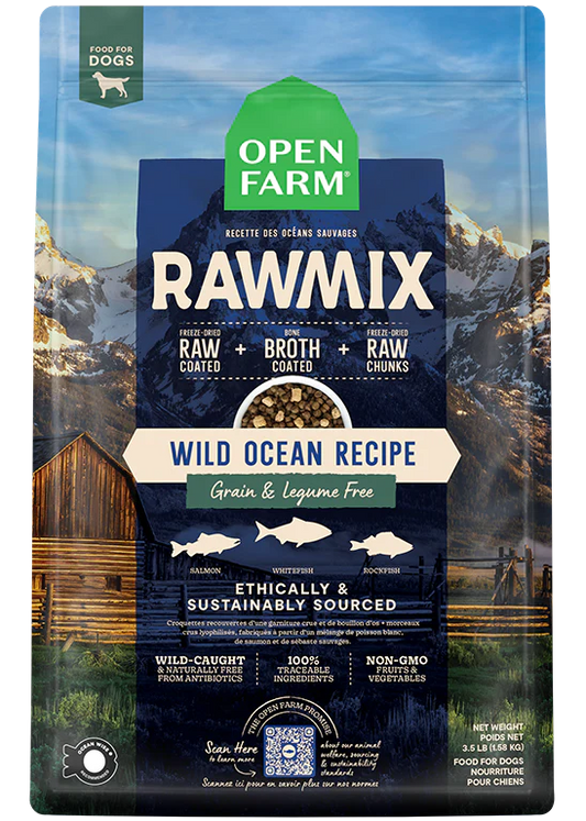 open farm 3.5lb rawmix ocean  Wild Ocean Grain Free dog