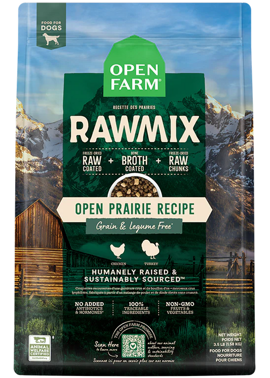 open farm 3.5lb rawmix open p Open praire Grain Free dog